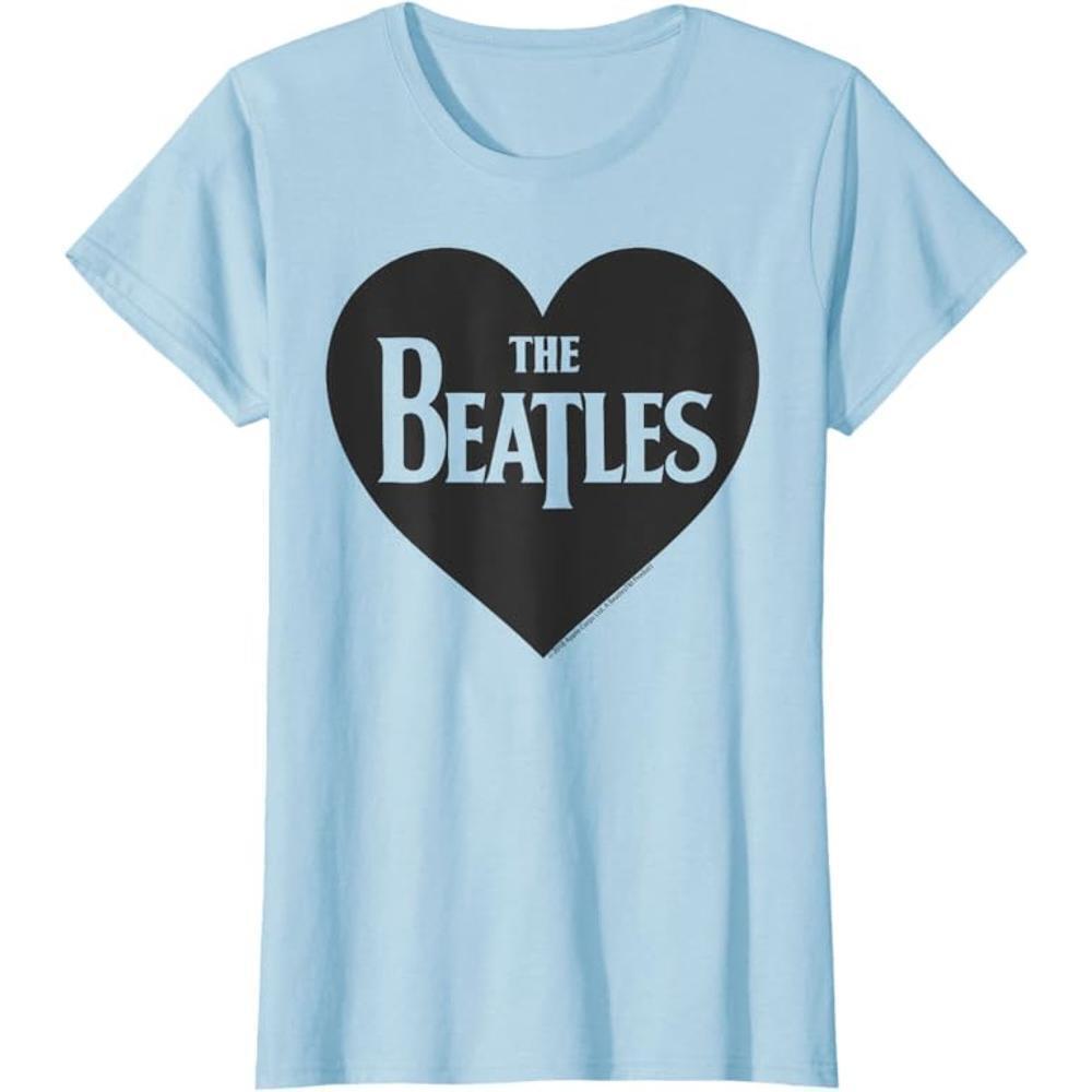 The Beatles Heart Love Womens T Shirt
